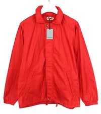 Alberto Aspesi Portofino Jacke Herren L Gore-Tex Laminierung Versteckte Hood Rot