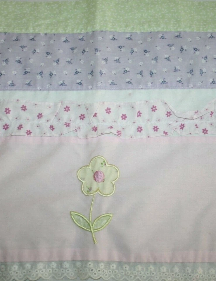 1 детский балдахин с цветами для девочек детская комната розовый фиолетовый с оборками зеленый одинарный - Изображение 3 из 4