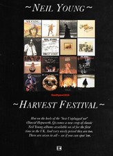 1993 Original Neil Young Album Collection "Harvest Collection" Promo Print Ad