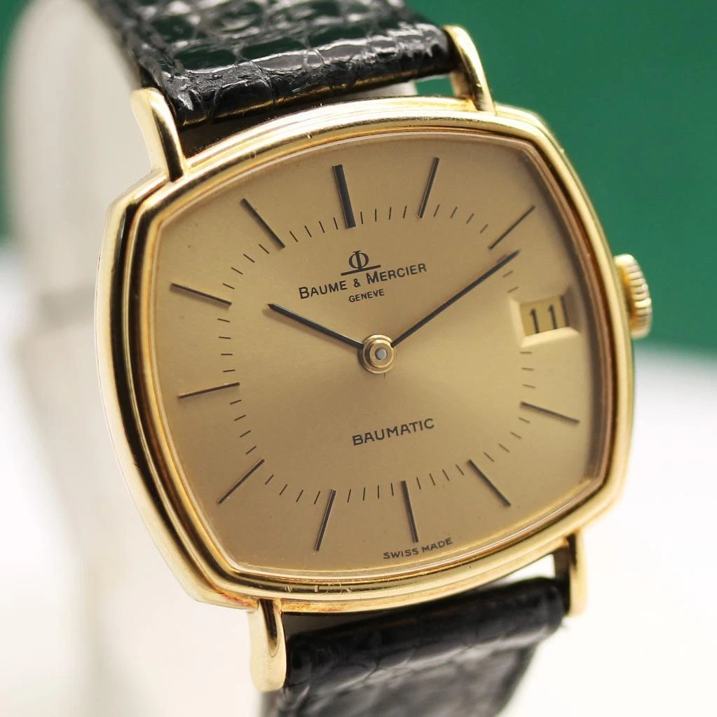BAUME & MERCIER BAUMATIC REF 37069 18K SOLID GOLD AUTOMATIC UNISEX  