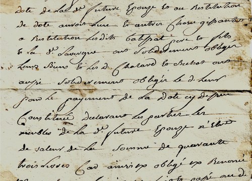 1730 Contrat de mariage Glaine-Montaigut BATISSE CHALARD BUHOT LAVERGNE Auvergne - Photo 2 sur 5