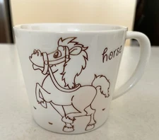 SEIWA Horse Mug Tableware Porcelain Ceramic