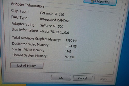 Galaxy Nvidia GT 520 PCIe x16 Graphics Card 1GB DVI VGA HDMI 64-Bit 52GGS4HX9DTX - Picture 8 of 9