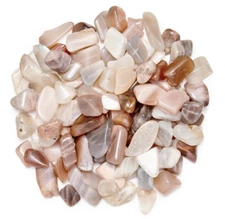 1/2 lb Tumbled Moonstone Gemstone Crystals Crafting Stone Bulk Gem Rock Specimen