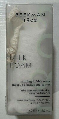 Beekman 1802 MILK FOAM - Calming Bubble Mask 1.69 fl oz. - NEW