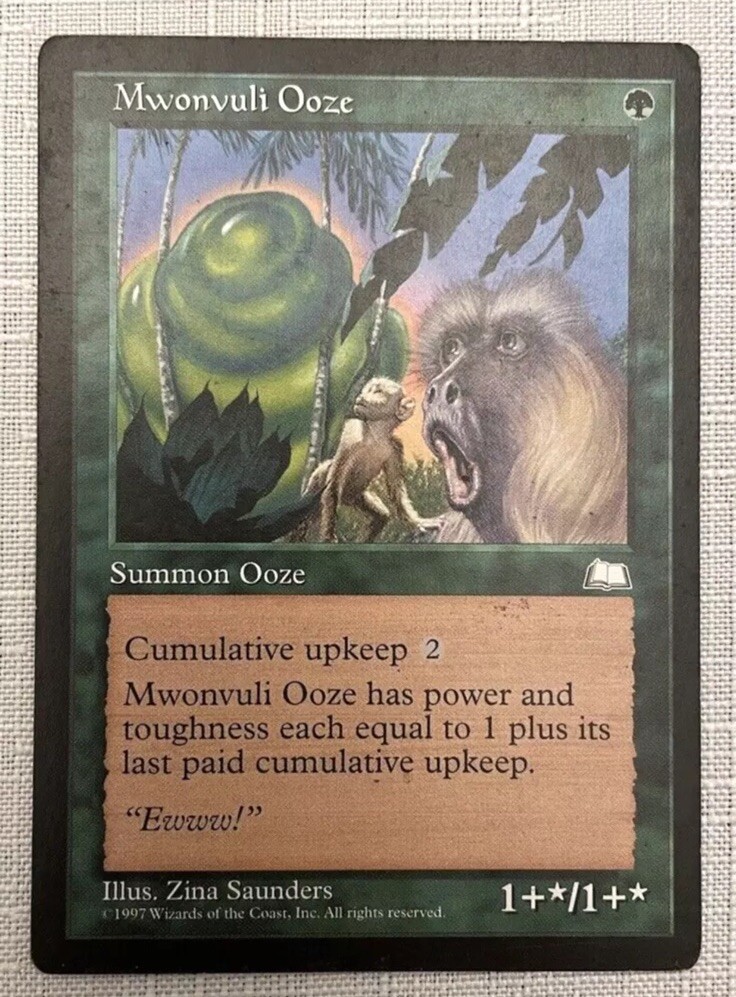 1x Mwonvuli Ooze - Weatherlight MP Magic the Gathering - LP