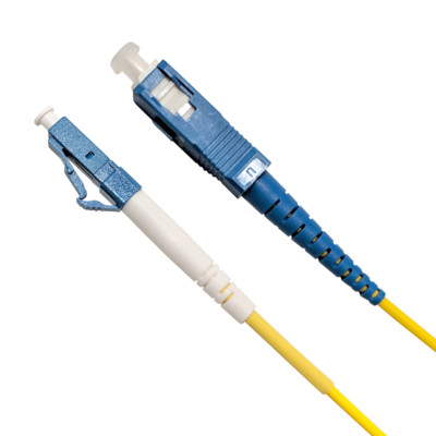  Fiber Optic Cable Patch Cord, Singlemode, Simplex SCUPC to LCUPC, 2M (6ft)