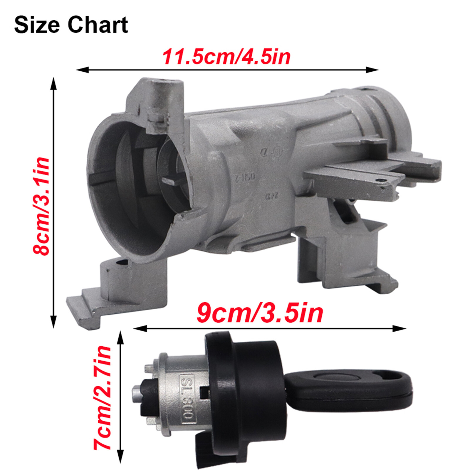 Ignition Switch Kit With Barrel Lock Cylinder For VW Jetta Golf Rabbit