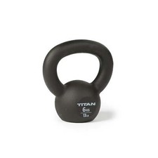 Titan Fitness Kettlebell in Ghisa 6 KG, Colata Monopezzo, Marcatura KG e LB