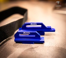 CR Blue Aluminum Alloy TALL battery strap holder for Traxxas Slash 4x4 LCG 4WD