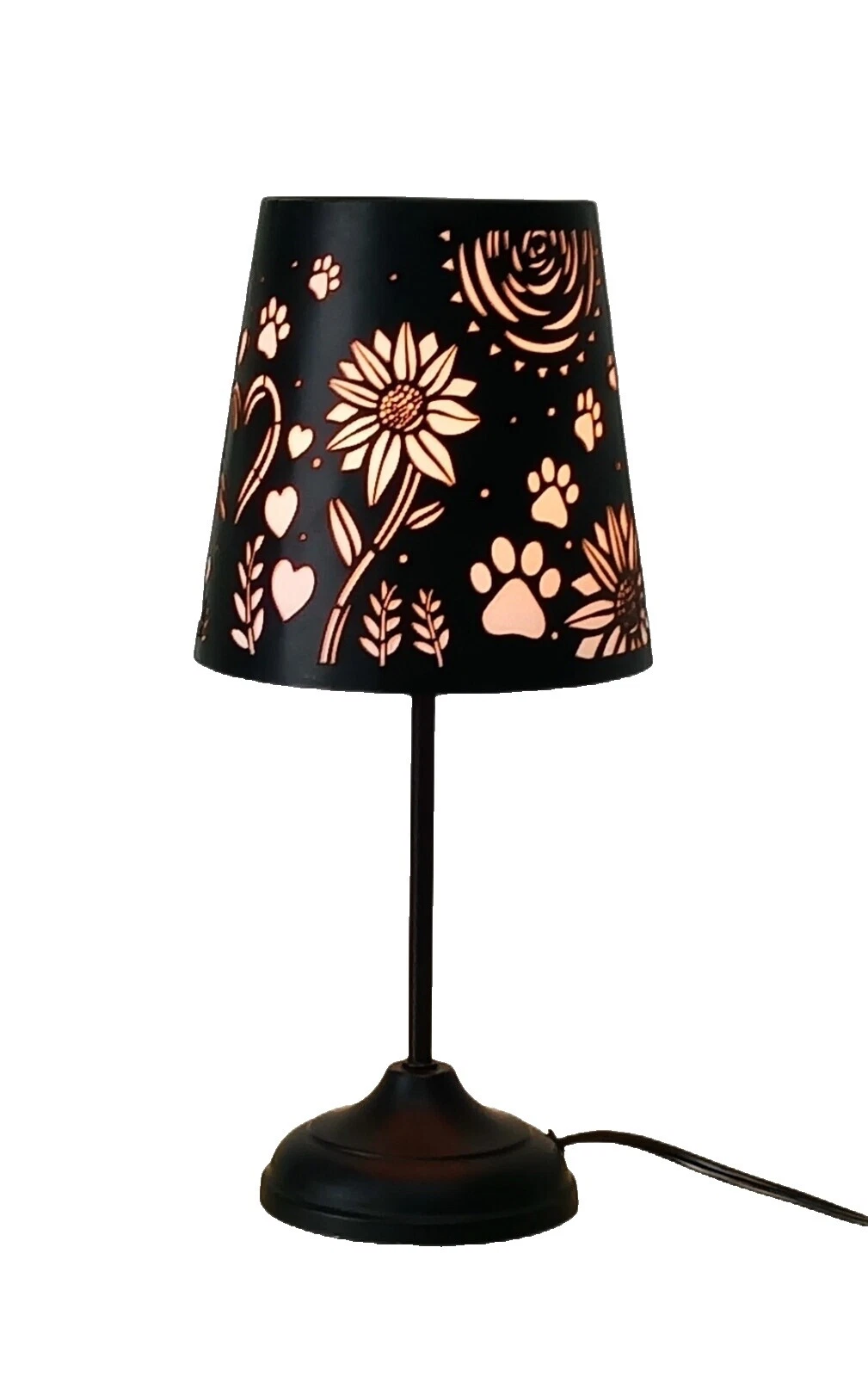 Lámparas Negro Flores