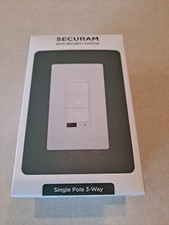 Securam Wi-Fi Security Switch: Single Pole 3-Way: Open Box: Tested Model SH-SS01