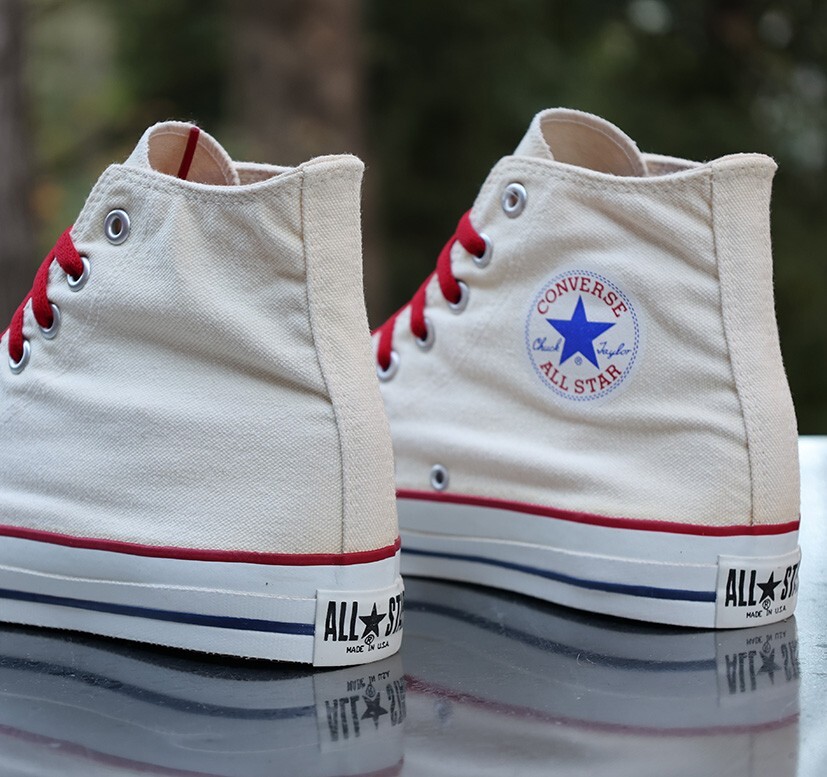 Vintage Converse Chuck Taylor All Star Hi Men's Size 9 White