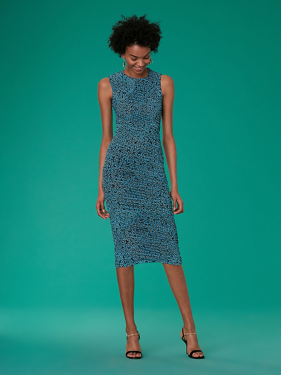 diane von furstenberg mesh dress Diane Von Furstenberg Hades Mesh Midi Dress Bright Purple Diane von  Furstenberg