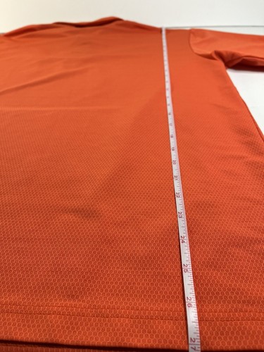 Champion CLEMSON TIGERS Embroidered S/S Polo Orange Honeycomb Sz MED 42”c EUC! - Picture 9 of 10