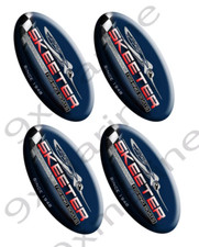 SKEETER Oval Red Vinyl Decal Boat Stickers 4 PC Set, 5" x 2.5"