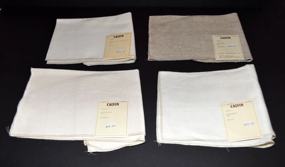 Henry Calvin Lot of 4 Solid & Textured Linen & Cotton Upholstery Fabric Samples - Image 2 of 4