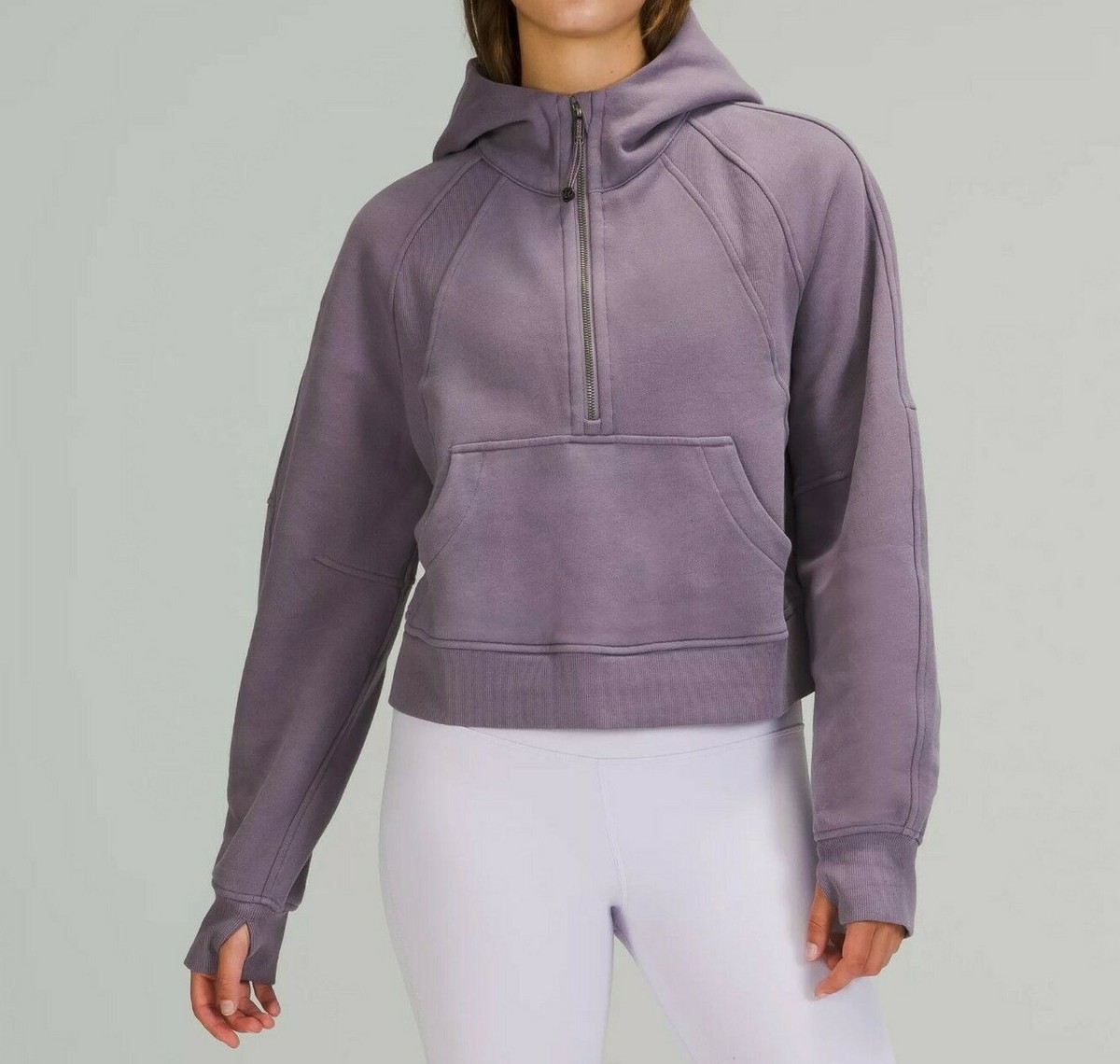 LULULEMON Scuba Half-Zip cotton-blend hoodie