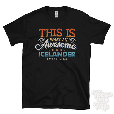 THIS IS WHAT AN AWESOME ICELANDER LOOKS LIKE FUNNY T-SHIRT