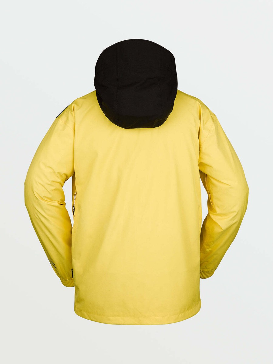 NWT Mens Volcom Longo GORE-TEX Snowboard Jacket $350 yellow 2