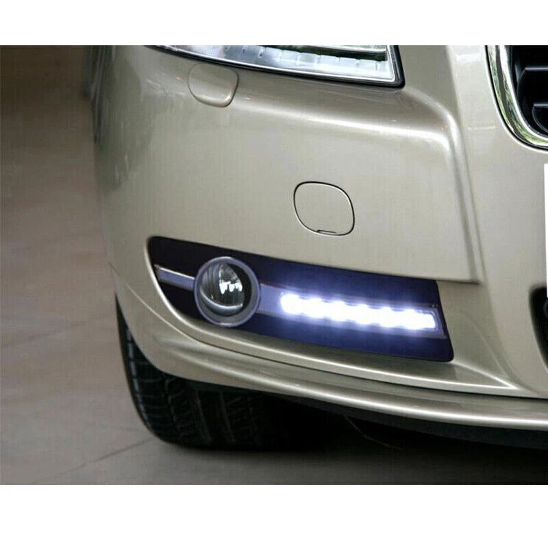 2x LED Daytime Running Light DRL fog lamp w/ Turn Signal For Volvo S80 2009-2013 - Image 4 of 4