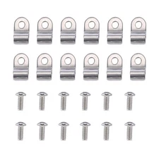 24PC Brake Line Clamp & Screw Street 3/16" Stainless Steel Rod Custom Dune Buggy