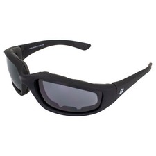 Birdz Oriole SS Padded Motorcycle Sunglasses Riding Glasses w/ Smoke Lens Z87.1