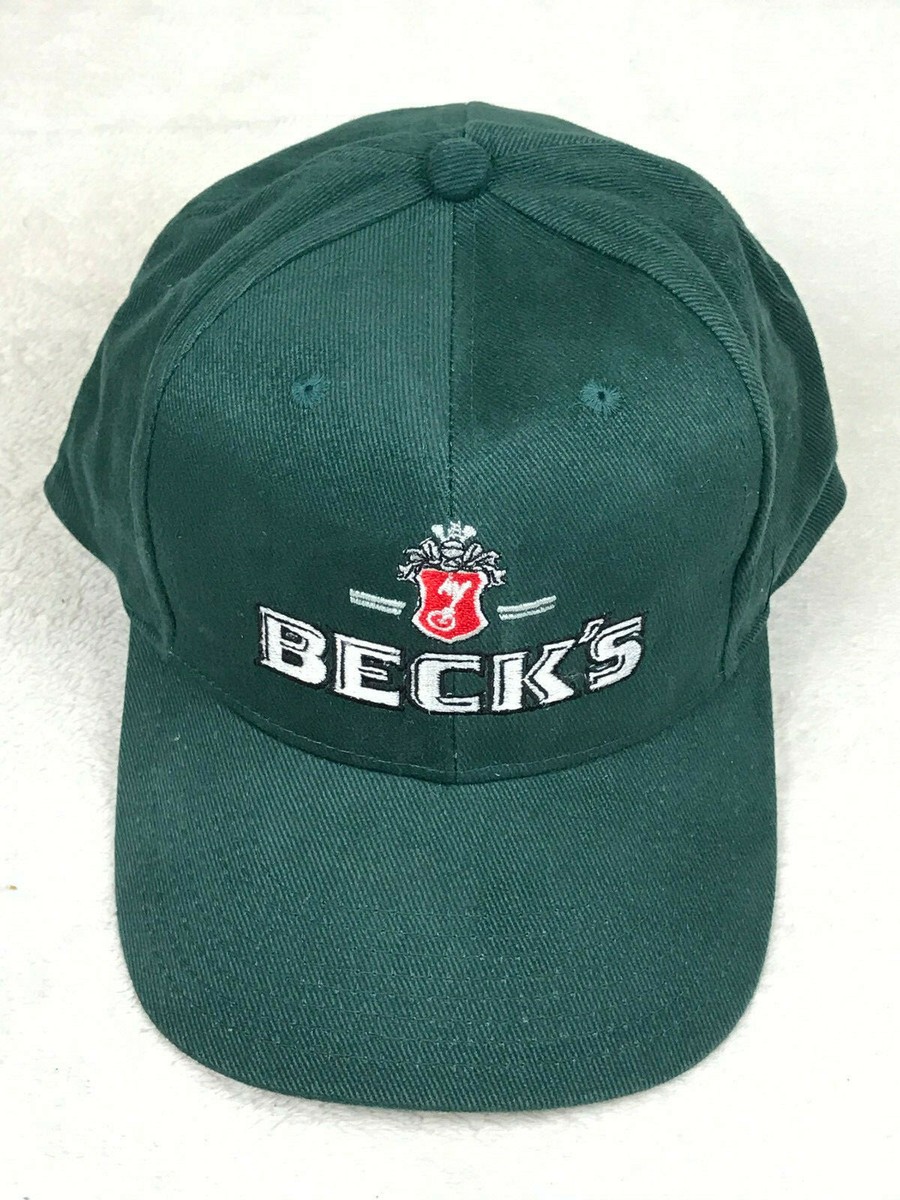 Becks Beer Embroidered Baseball Golf Hat Green Adjustable NEW | eBay