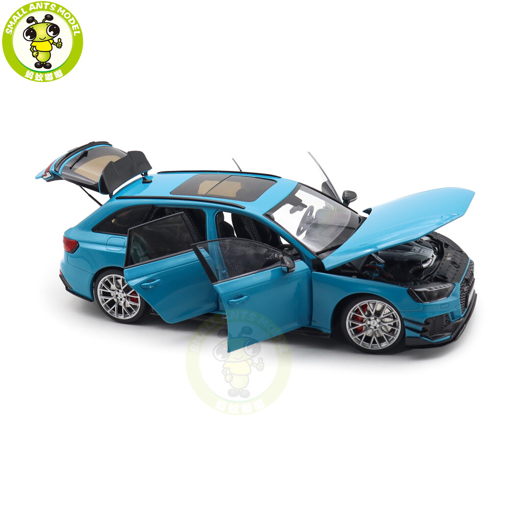 1/18 Audi RS4 RS 4 Avant Darwin Pro Kiloworks Blue Diecast Model