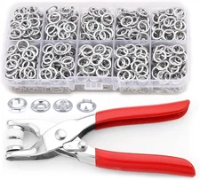 Snaps for Fabric,  100 Sets Metal Snaps Buttons with Fastener Pliers Press Tool