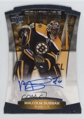 2015-16 Upper Deck Contours /499 Malcolm Subban #104 Rookie Auto RC 1u5y