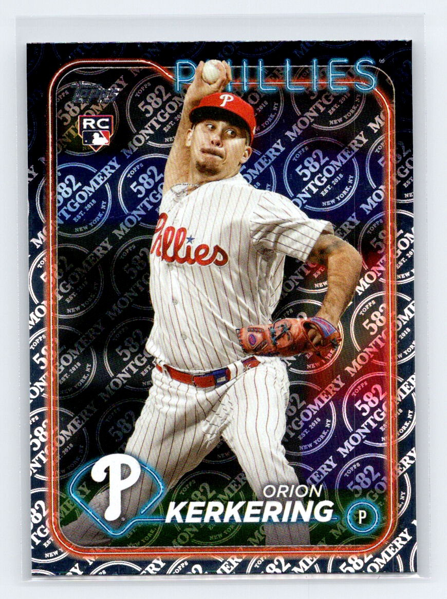 Orion Kerkering 2024 Topps #520 582 Montgomery Club Foil Rookie