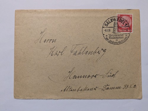Deutsches Reich 2 Briefe SST Salzwedel Baumkuchen - Picture 4 of 6
