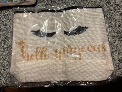 Hello Gorgeous Zippered Bag Small