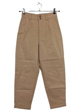 ZARA Pantaloni in ecopelle Donna Pantalone Taglia IT 40 marrone stile casual