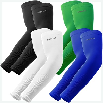 YQXCC 4 Paare UV-Schutz Ärmlinge UPF 50+ Damen & Herren, Sonnenarm-Sleeves