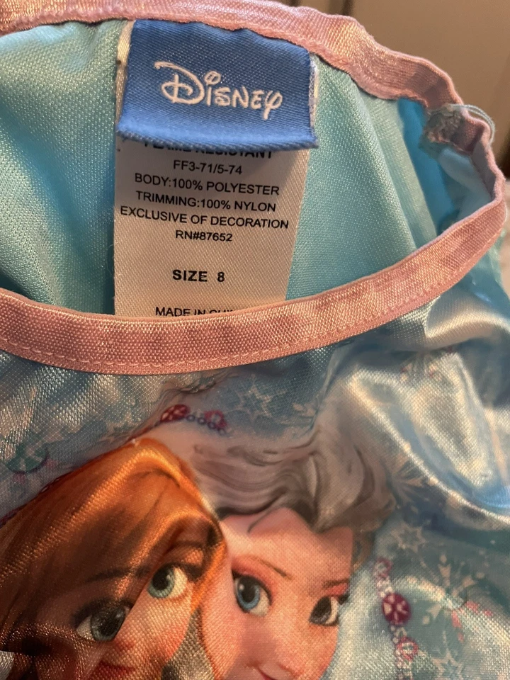 Lote De 5 Pijamas Para Niñas Talla 8-10 Dormir - Unicornio/Arco Iris/Sirena/Disney/FancyNancy Foto 3 de 4