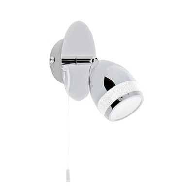 Briloner LED Wandleuchte Spotlampe Chrom IP44 4W 350lm 4000K mit Zugschalter - Bild 1 von 4