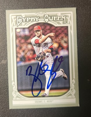 Zack Cozart Autograph Signed 2013 Topps Gypsy Queen Cincinnati Reds