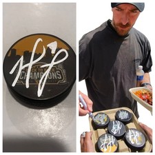 MATT MURRAY SIGNED PITTSBURGH PENGUINS B2B STANLEY CUP HOCKEY PUCK W/ CASE COA