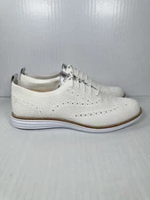 Cole Haan Original Grand Stitchlite Womens Size 8.5B White Wingtip Oxford Shoes