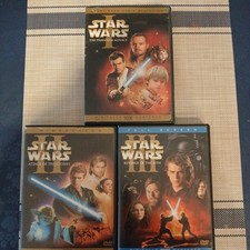 Star War Episodes 1, 2, 3 DVD collection. Prequel Saga. Widescreen