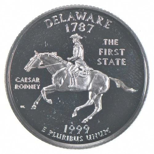 1999-S Washington State Quarter 90% Silver Proof Delaware *8667