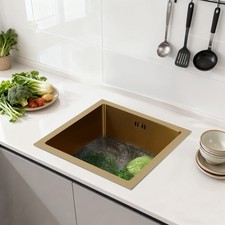 Modern Undermount Kitchen Sink Single Bowl Stainless Steel Sink 38 38 22cm