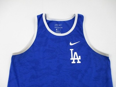 Nike Los Angeles Dodgers Shirt Mens Medium Blue Tank Top Sleeveless MLB *