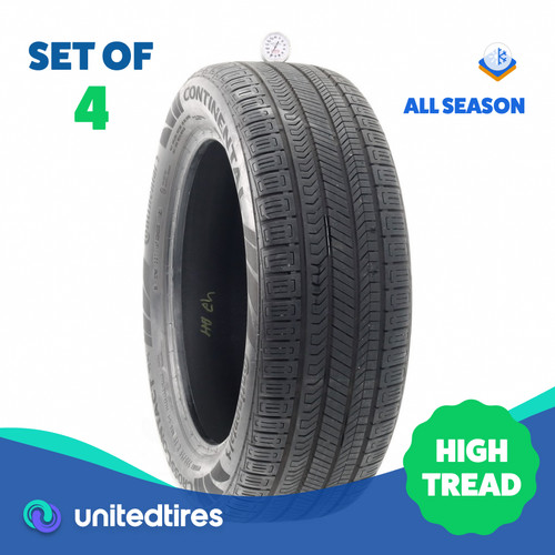 Set of (4) Used 235/55R19 Continental CrossContact RX 101H - 8-8.5/32