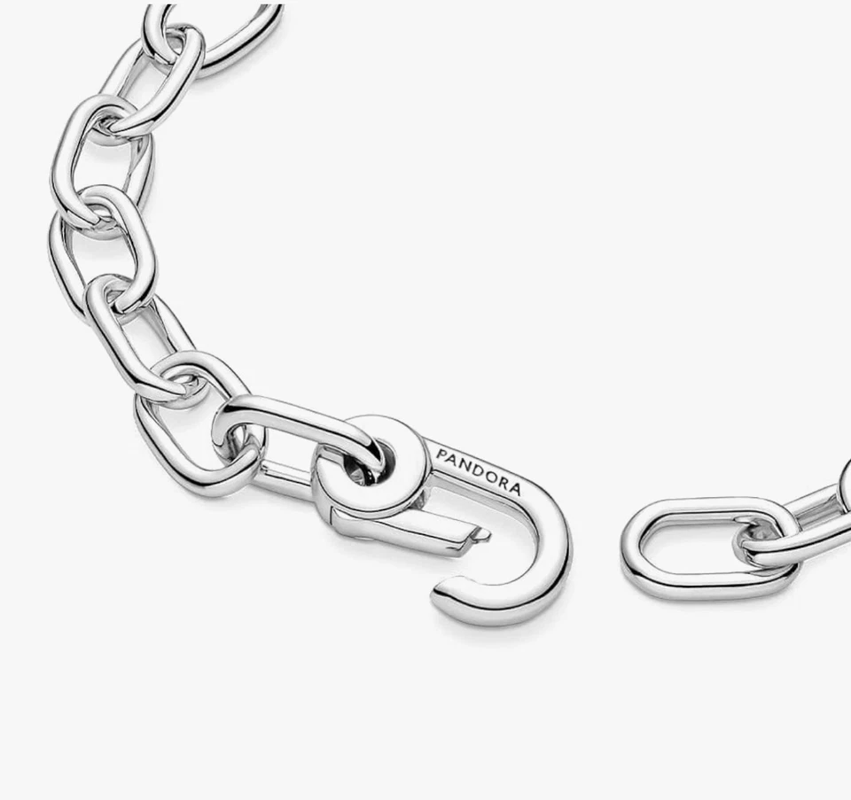 Pandora Me Silver Medium-Link Chain Bracelet 17.5cm OPENED NEVER WORN - Image 2 of 4