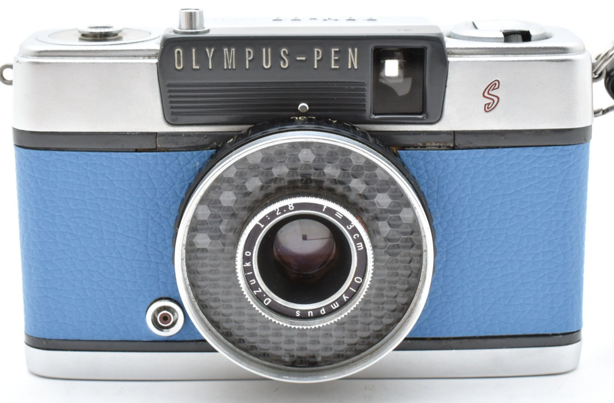 ▶️ Near Mint Olympus PEN EE Light Blue 35mm Film Camera Half