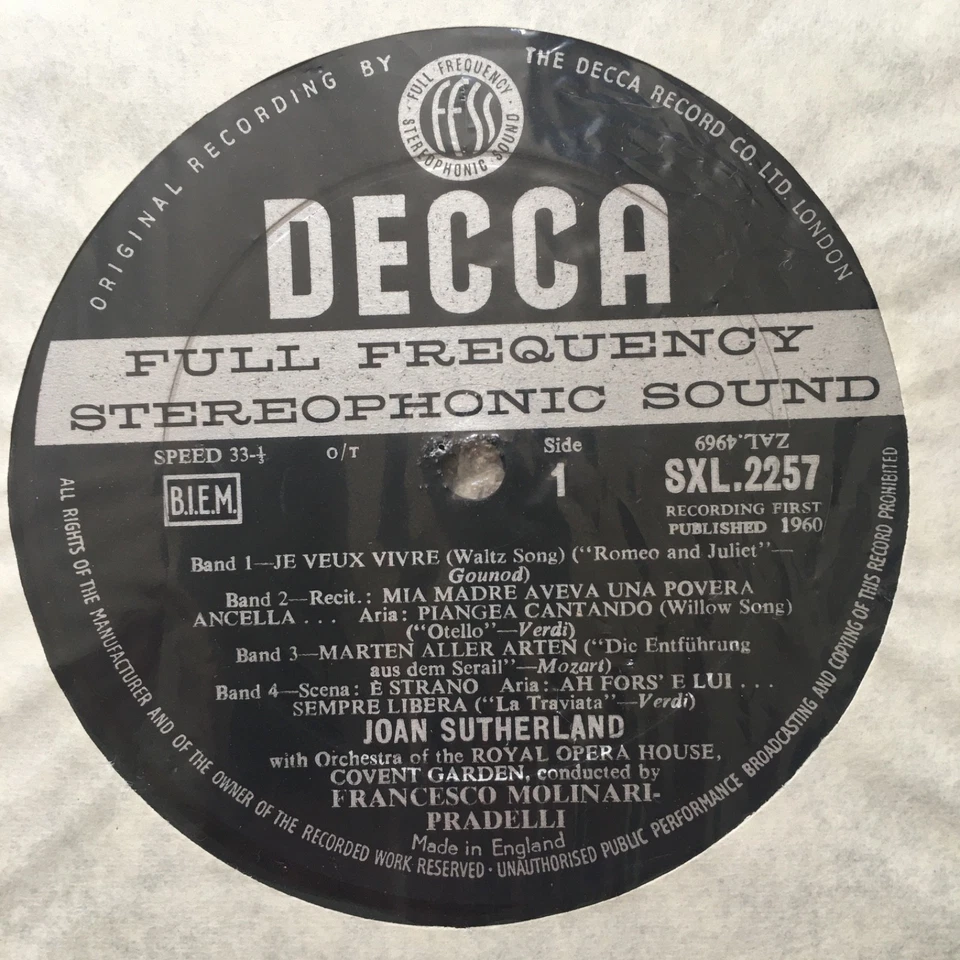 SXL 2256 / 7 JOAN SUTHERLAND art of the prima donna 1 & 2  UK 1960 DECCA w/b ED1 - Image 3 of 4