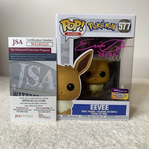 Funko POP! Pokemon EEVEE #577 WonderCon 2022 7BAP Signed ERICA SCHROEDER